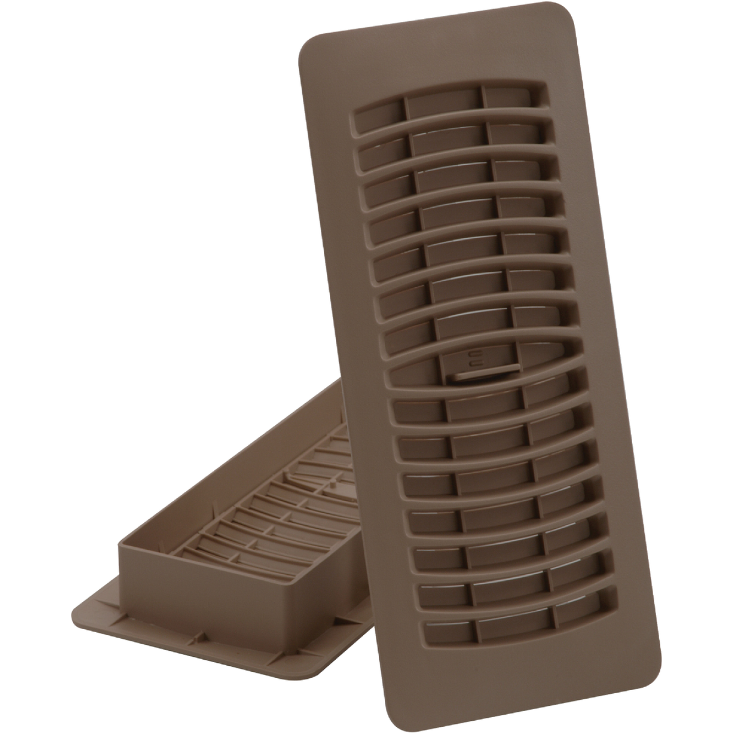 Imperial 4 In. x 12 In. Brown Plastic Louvered Floor Register Image 1