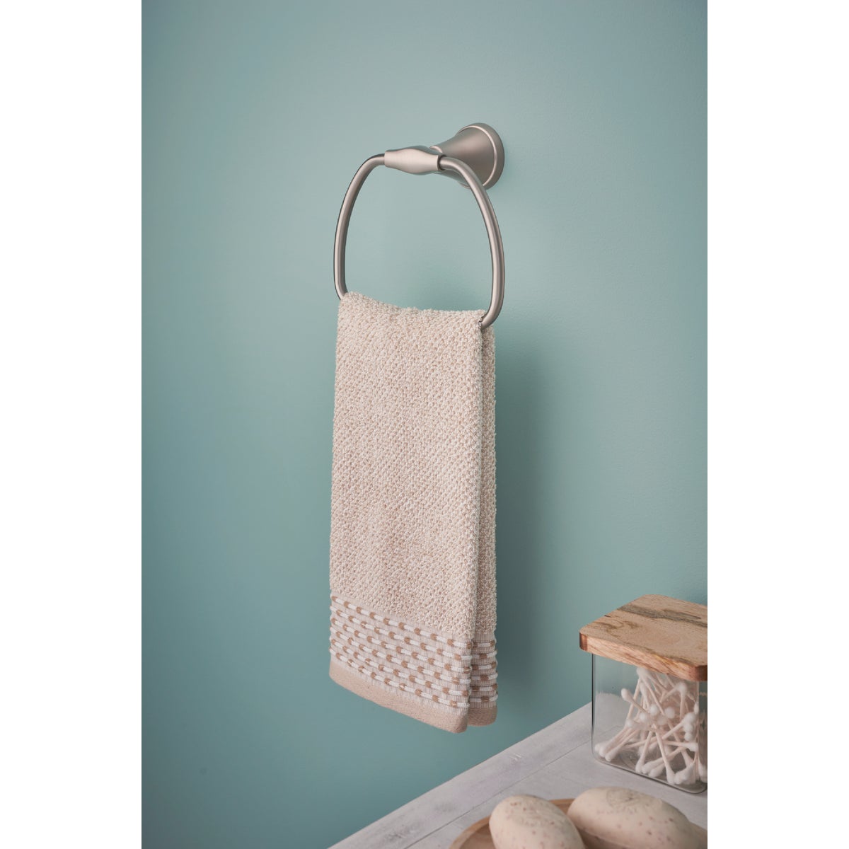 Moen Tiffin Towel Ring, Brushed Nickel  Image 2