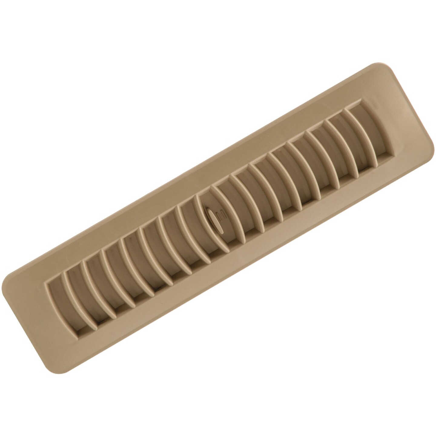 Imperial 2-1/4 In. x 12 In. Taupe Plastic Louvered Floor Register Image 1