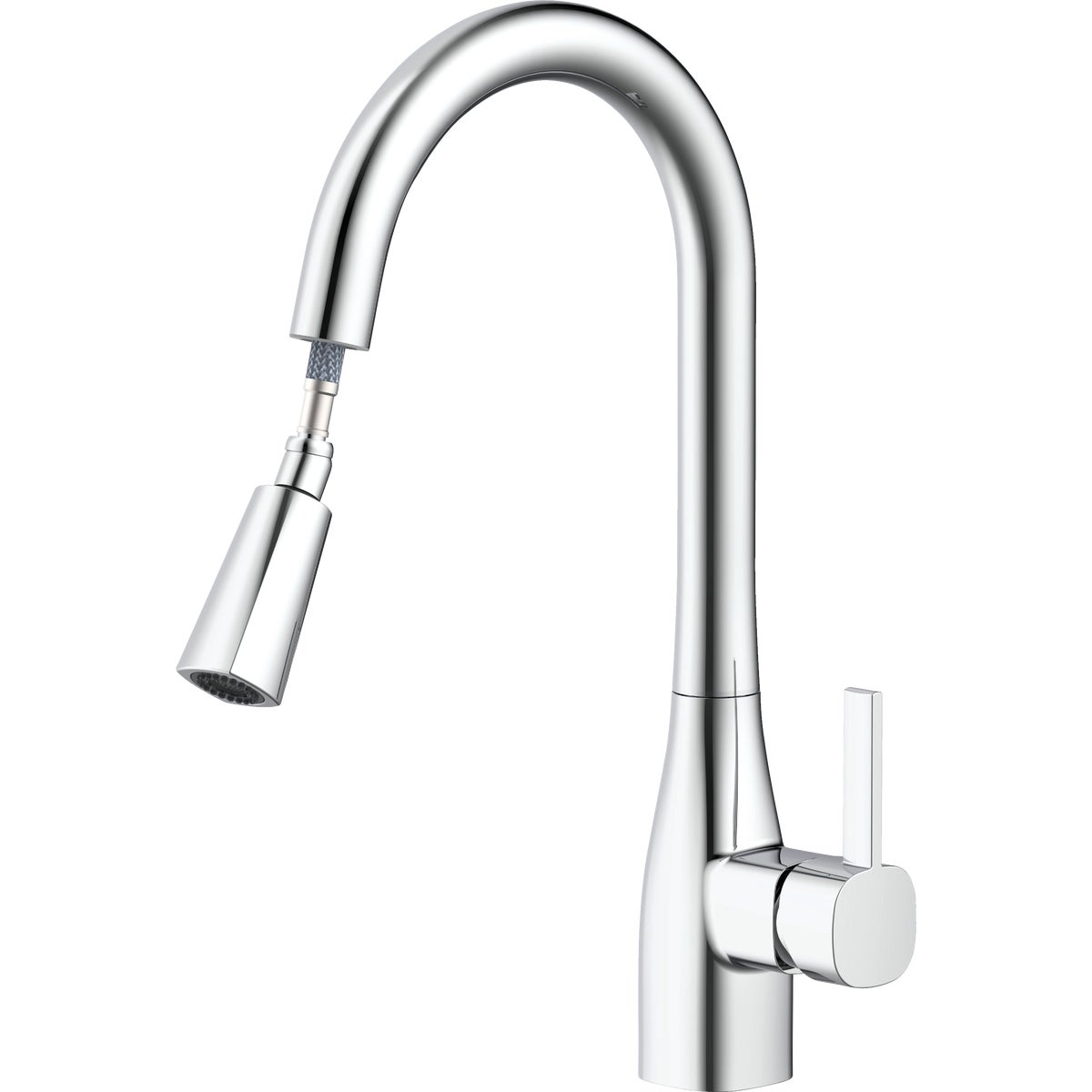 Home Impressions 1-Handle Pull-Down Kitchen Faucet, Chrome Image 4