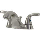 American Standard Cadet Brushed Nickel 2-Handle Lever 4 In. Centerset Bathroom Faucet with Pop-Up Image 3