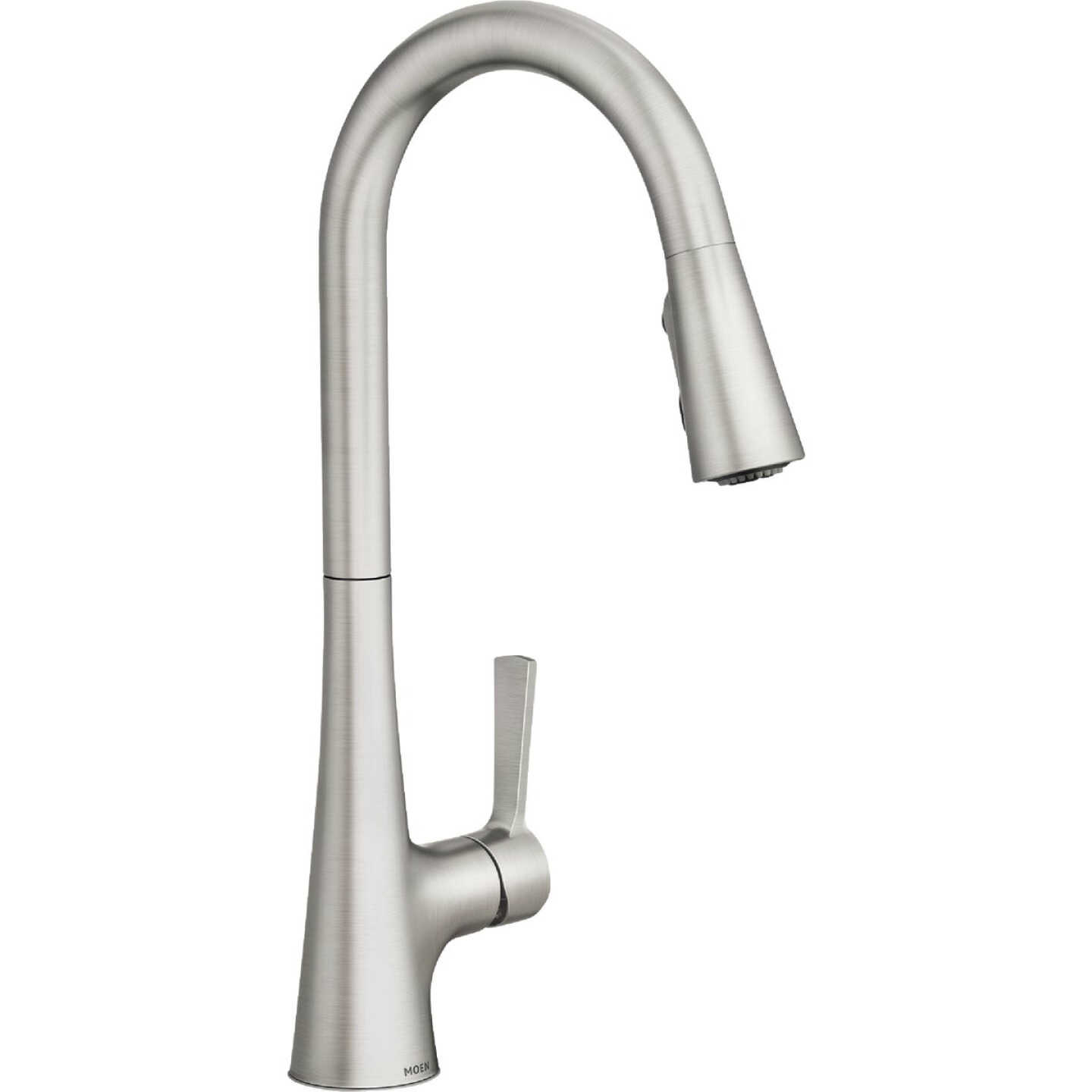 Moen Mikah Spot Resist Stainless One-Handle High Arc Pulldown Kitchen Faucet Image 1