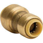 QuickFitting 3/8 In. x 1/2 In. Push-to-Connect Brass Reducing Coupling Image 1