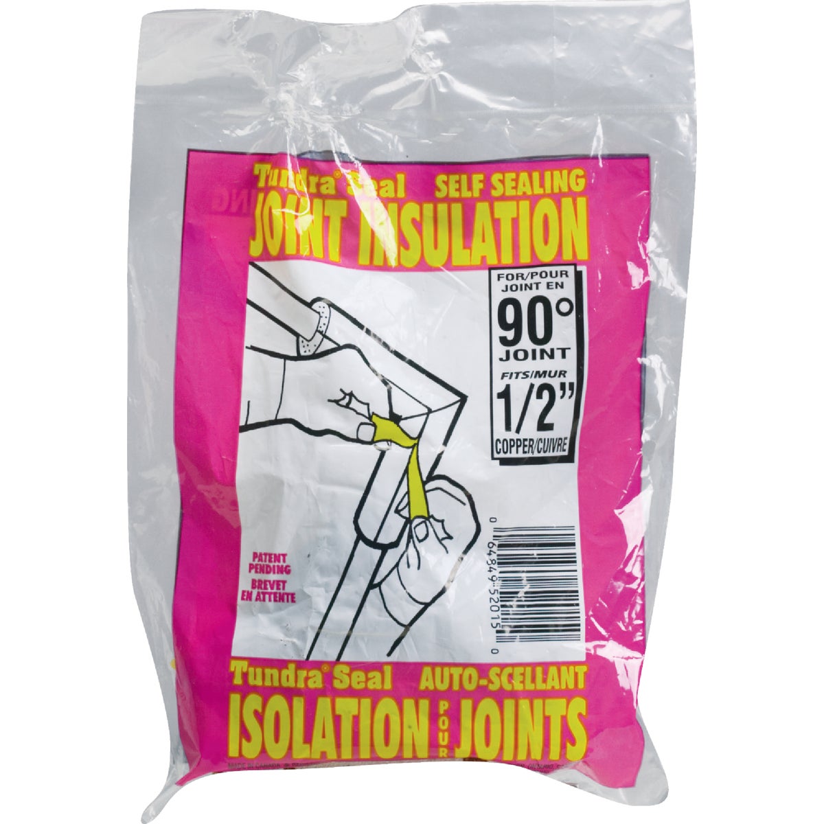 Tundra 1/2 In. Wall Self-Sealing Elbow Polyethylene Pipe Insulation Wrap, 1/2 In. Fits Pipe Size 1/2 In. Copper Image 2