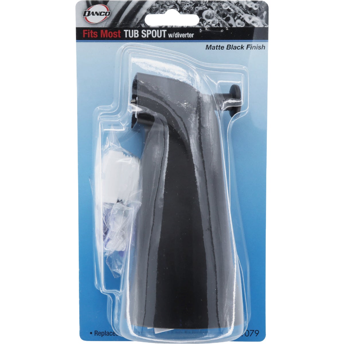 Danco Universal Matte Black Tub Spout with Diverter Image 2