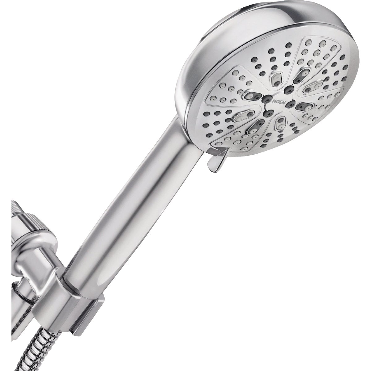 Moen Hydro Energetix 7-Spray Pattern 4.75 In. Wall Mount Handheld Shower Head, Chrome Image 6