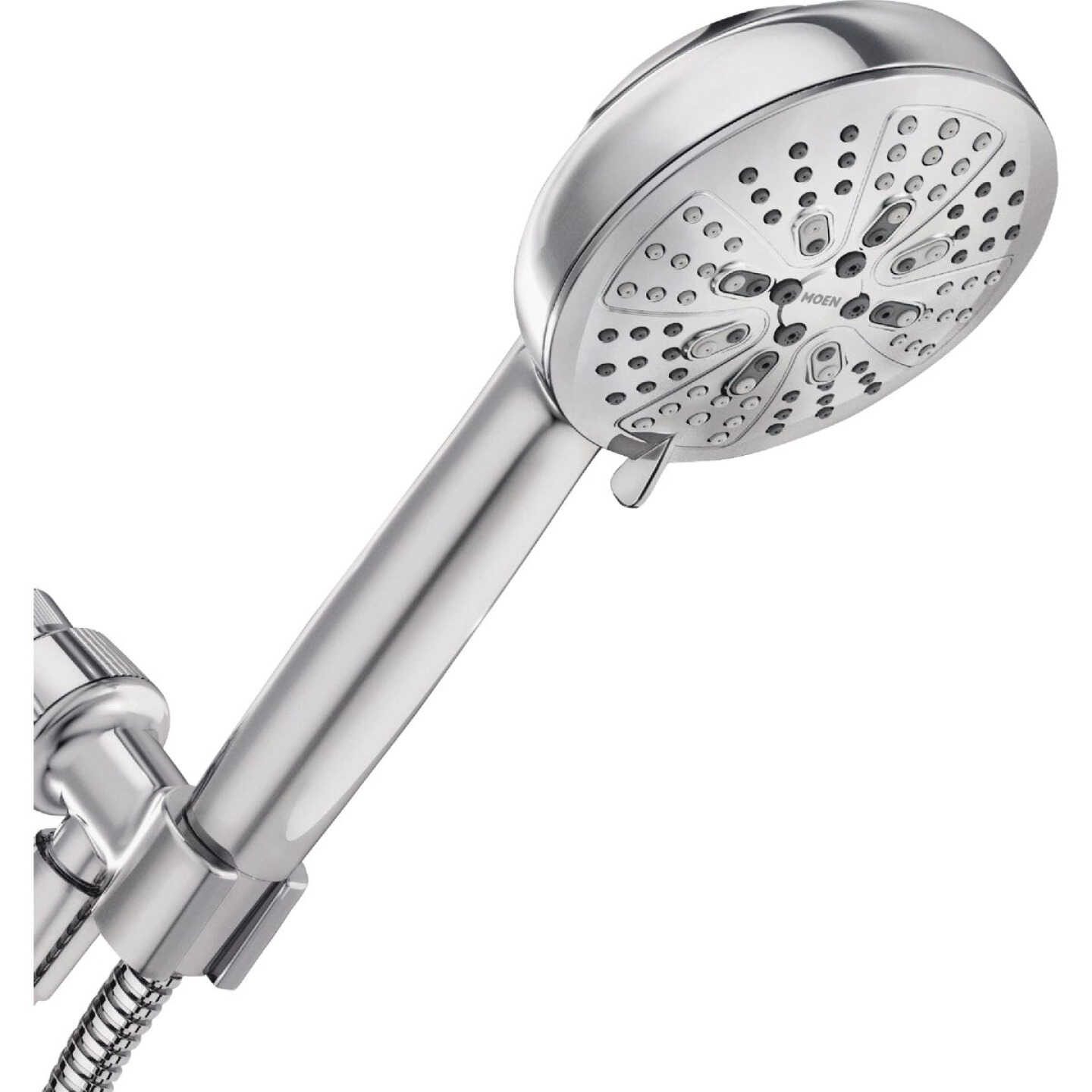Moen Hydro Energetix 7-Spray Pattern 4.75 In. Wall Mount Handheld Shower Head, Chrome Image 6
