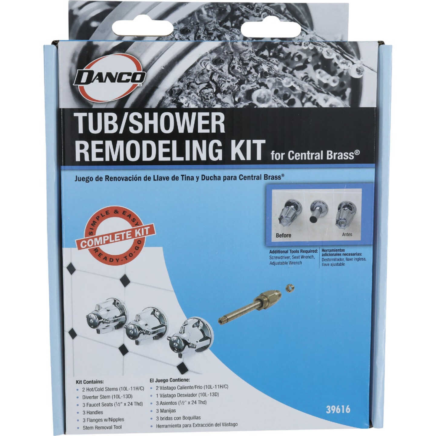 Danco Central Brass Bath & Shower Repair Kit Image 2