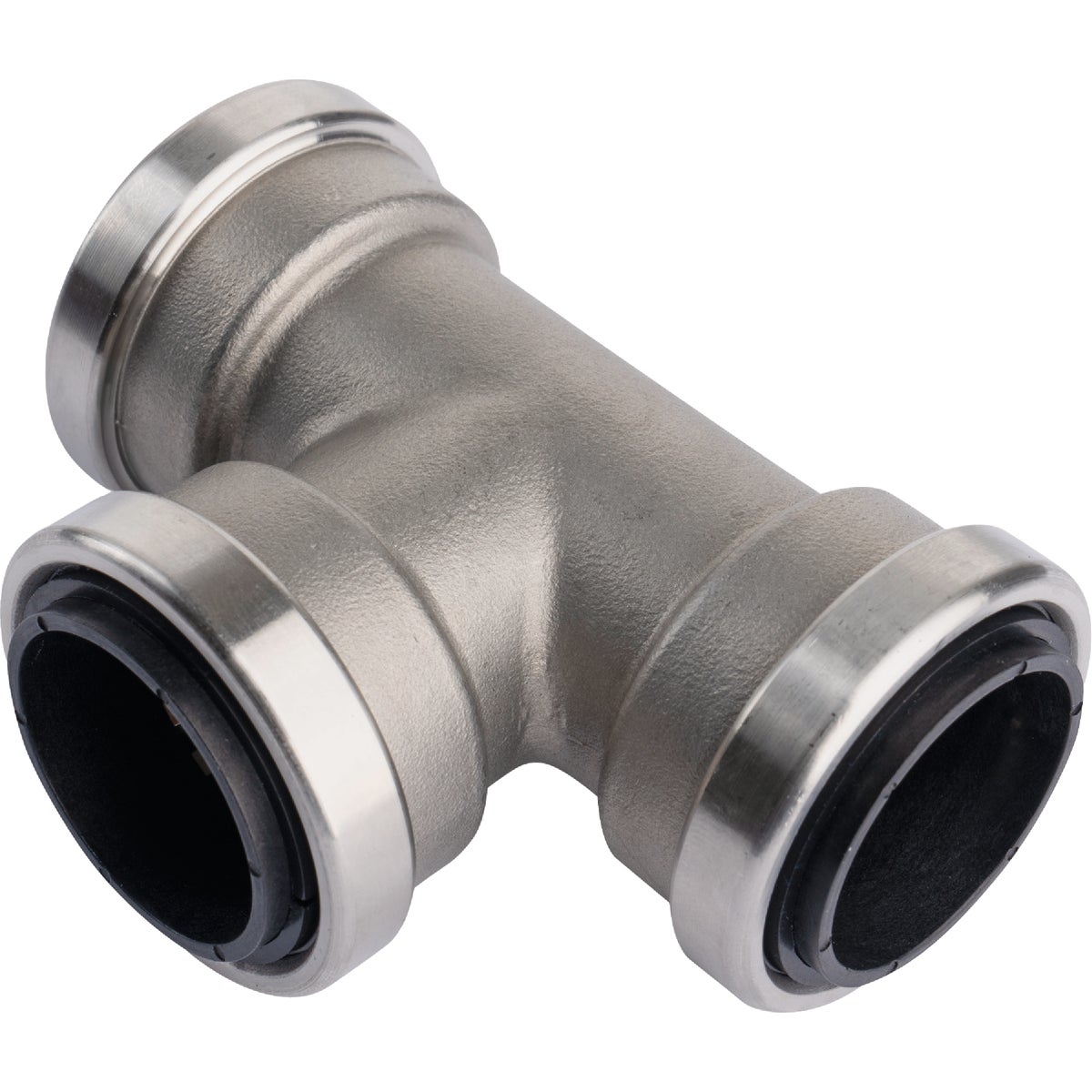 QuickFitting 1 In. x 1 In. x 1 In. Push-to-Connect Stainless Steel Tee Image 5