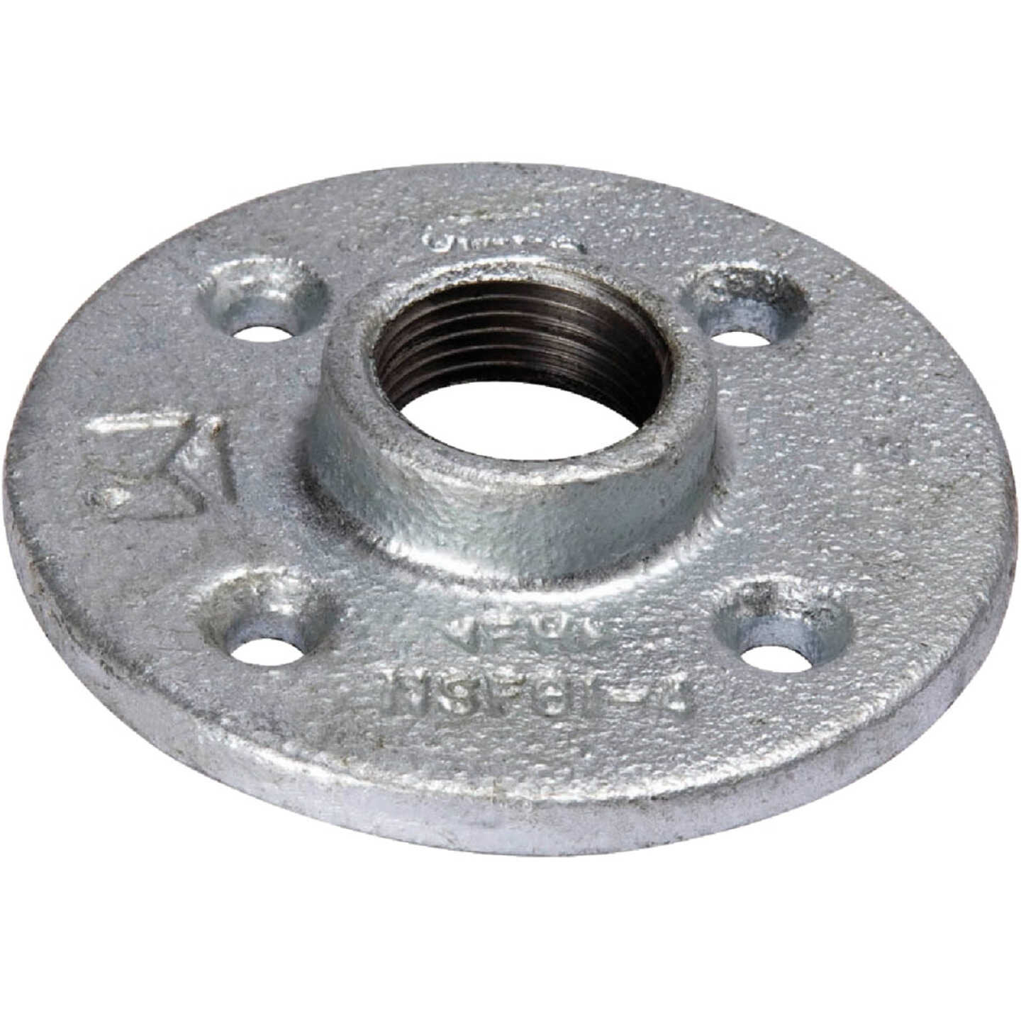 Southland 1 In. Malleable Iron Galvanized Floor Flange Image 1