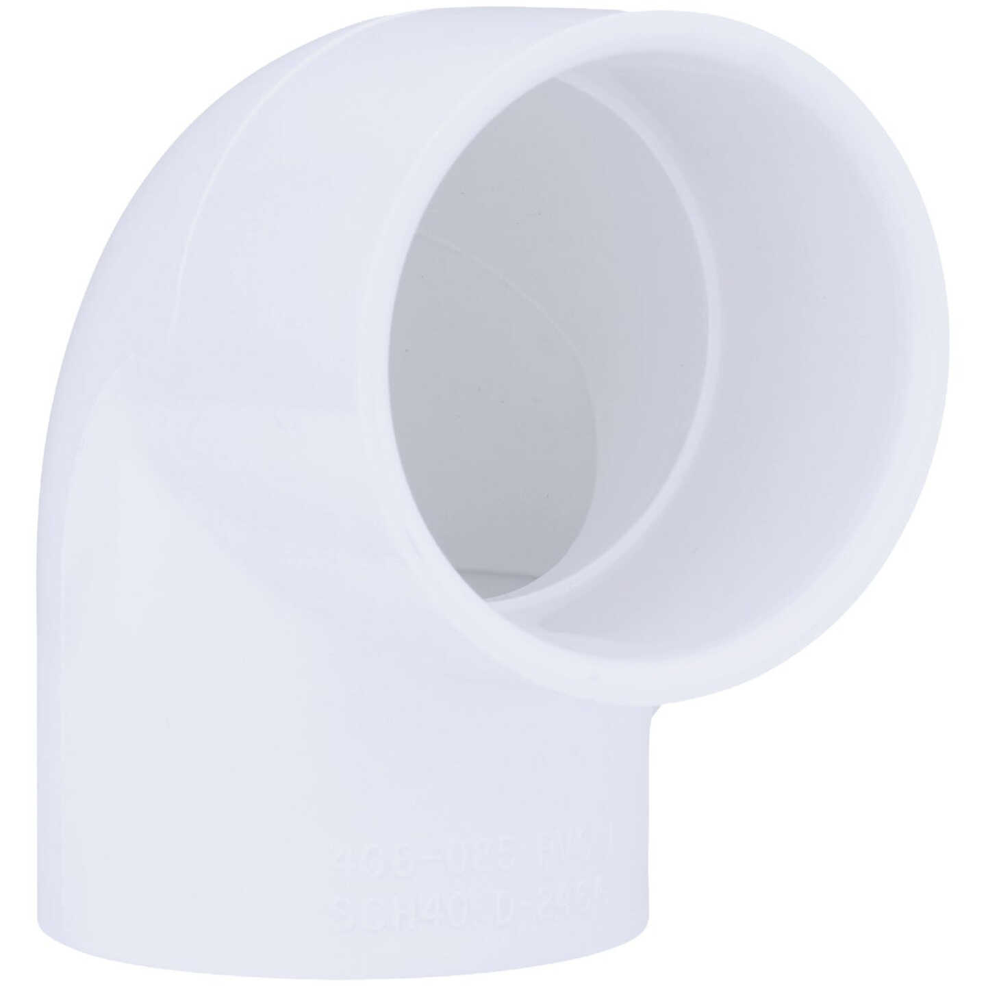 Charlotte Pipe 2-1/2 In. Slip x Slip Schedule 40 90 Deg. PVC Elbow (1/4 Bend) Image 1