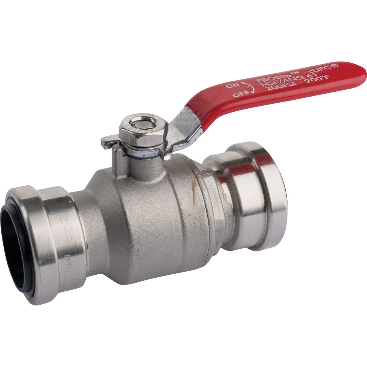 QuickFitting 1 In. Push-to-Connect Stainless Steel Full Port Ball Valve Image 7