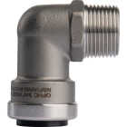QuickFitting 3/4 In. Push-to-Connect x 3/4 In. MNPT Stainless Steel 90-Degree Elbow Image 1