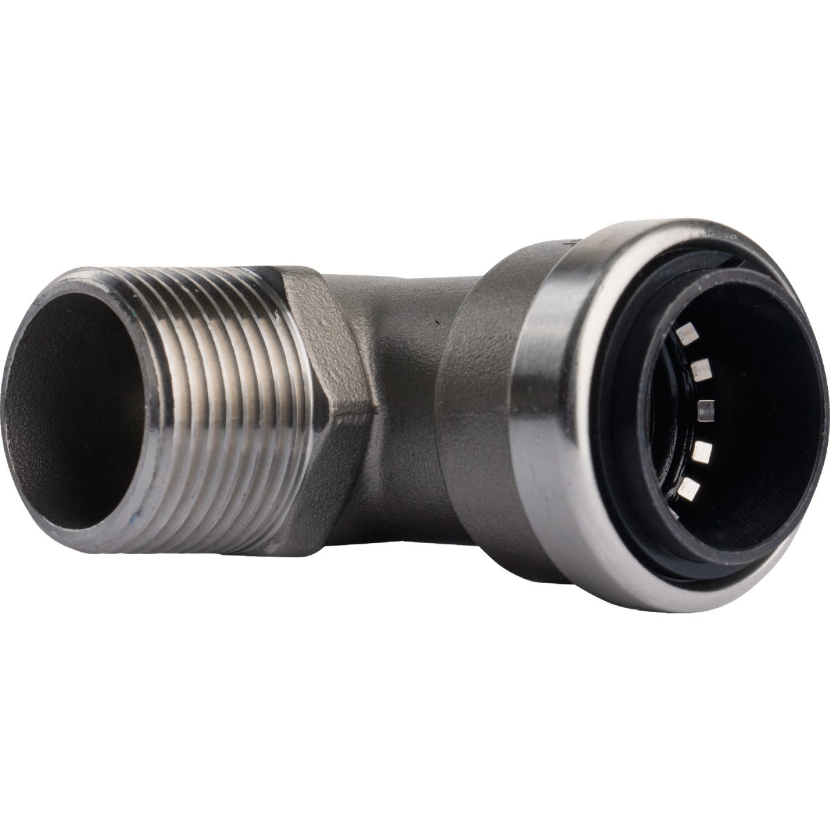 QuickFitting 3/4 In. Push-to-Connect x 3/4 In. MNPT Stainless Steel 90-Degree Elbow Image 5