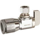 dahl 1/2 In. QUICK-GRIP x 3/8 In. OD Comp Angle Plated Supply Stop Image 1