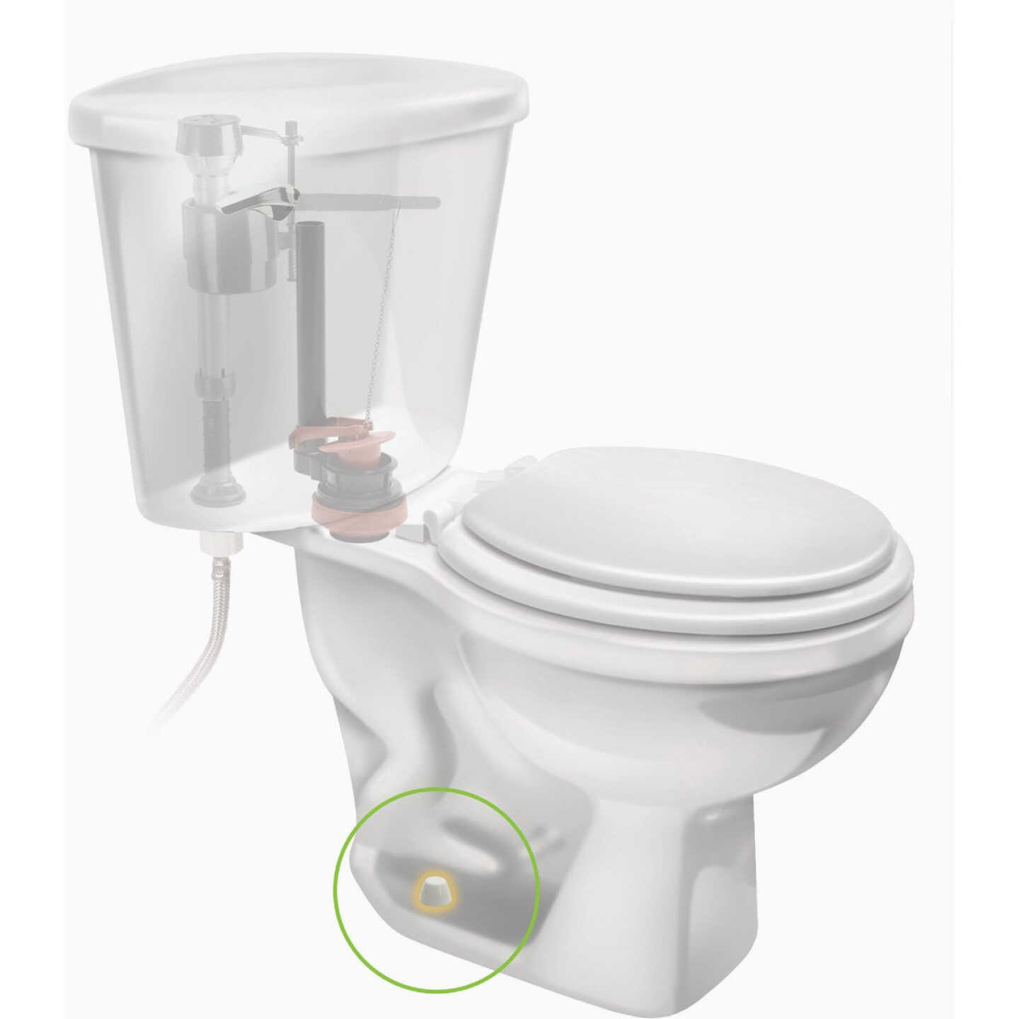 Fluidmaster Secure Cap White Plastic Screw-On Toilet Bolt Caps (2-Pack) Image 3