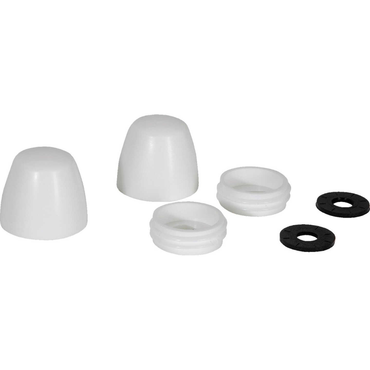 Fluidmaster Secure Cap White Plastic Screw-On Toilet Bolt Caps (2-Pack) Image 1