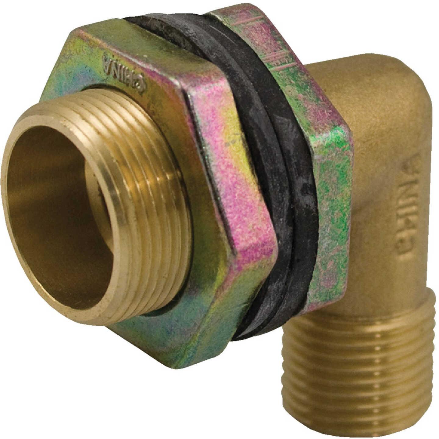 Jones Stephens Brass Shower Stall Coupling Elbow Image 1