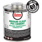 Oatey 32 Oz. Low Voc Medium Bodied Clear PVC Cement Image 1