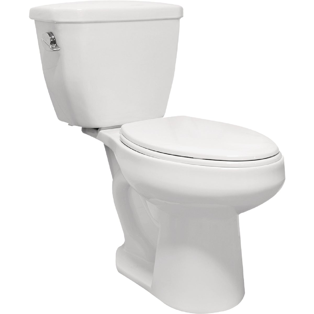 Cato Berlin White ADA Elongated Bowl 1.28 GPF Complete Toilet Image 2