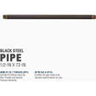 Southland 1/2 In. x 72 In. Carbon Steel Threaded Black Pipe Image 4