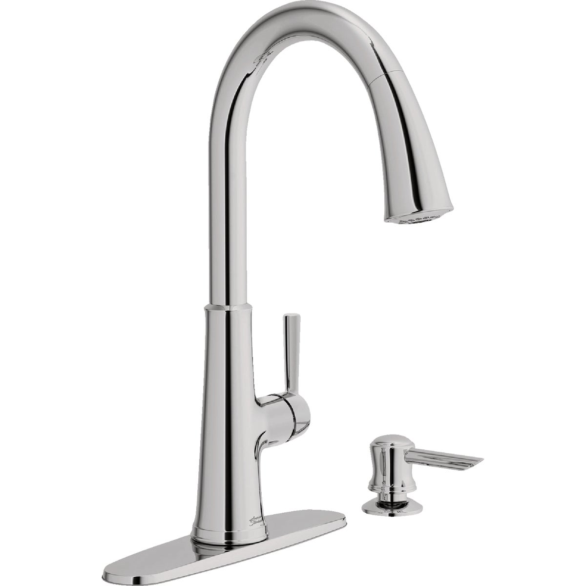 American Standard Maven 1-Handle Lever Pull-Down Kitchen Faucet with Soap Dispenser, Chrome