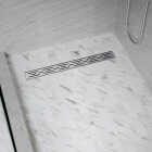 B&K 24 In. Linear Shower Drain Offset Pattern Grate Brushed Nickel Image 2