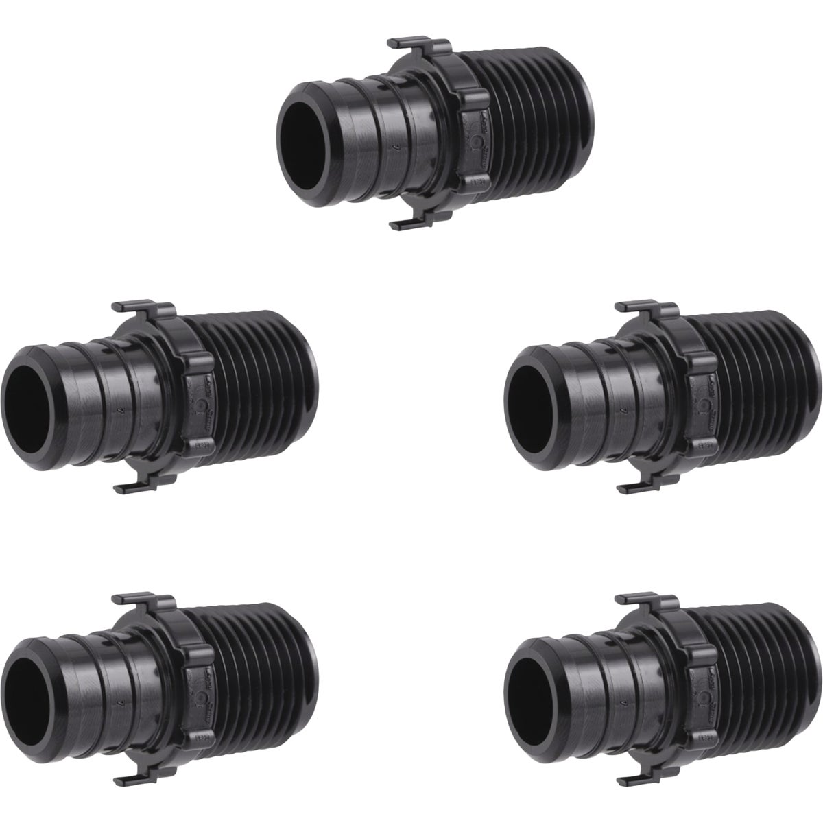 SharkBite 3/4 In. Barb x 1/2 In. MPT Poly-Alloy PEX Adapter (5-Pack) Image 3