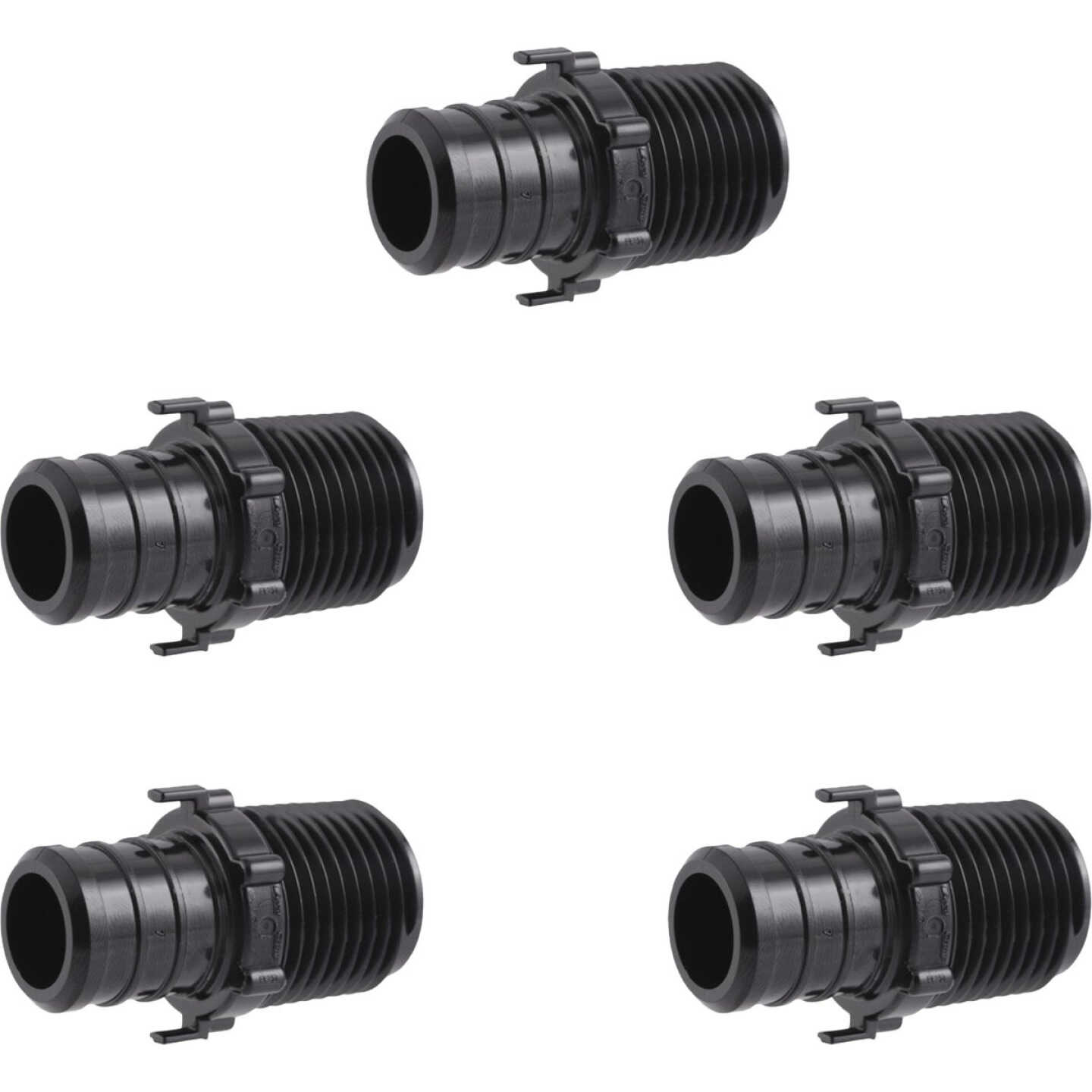 SharkBite 3/4 In. Barb x 1/2 In. MPT Poly-Alloy PEX Adapter (5-Pack) Image 3