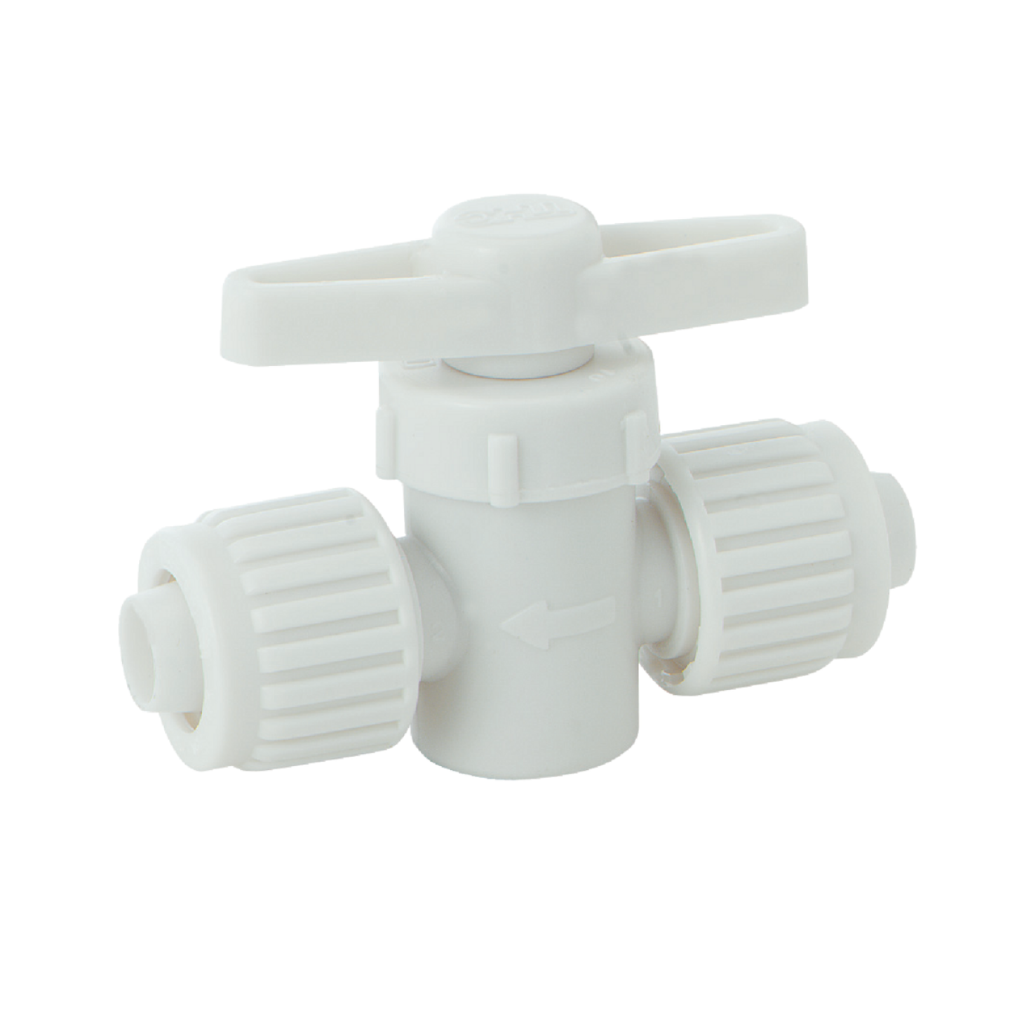 Flair-it 1/2 In. PEX x 1/2 In. PEX Plastic White Straight Stop Valve Image 1
