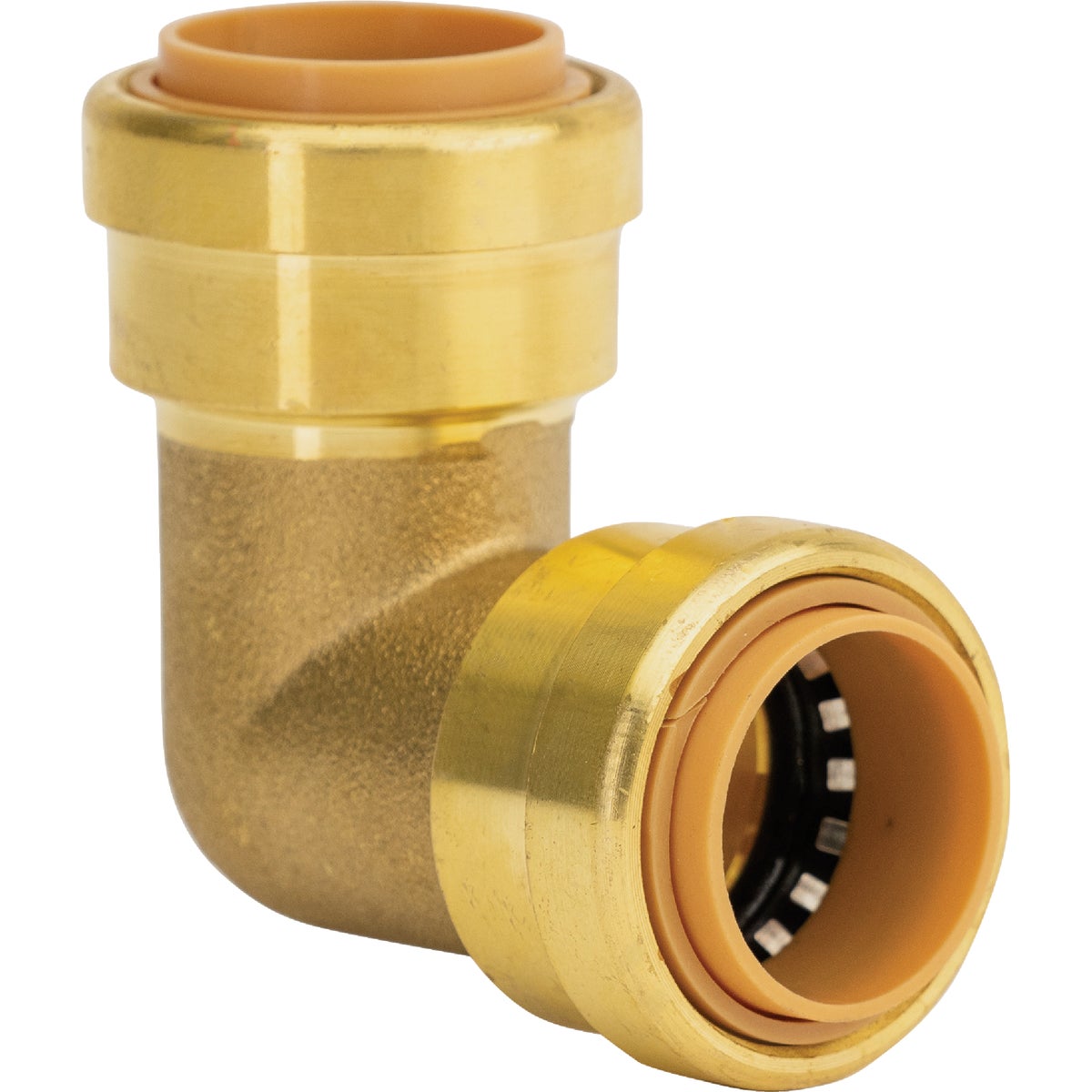 QuickFitting 3/4 In. x 3/4 In. Push-to-Connect Brass 90 Deg Elbow