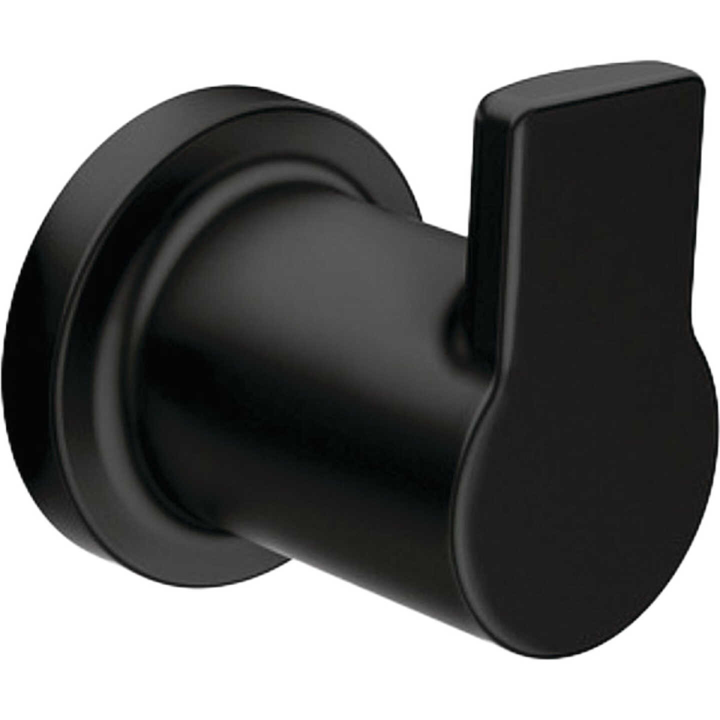 Moen Rinza Single Robe Hook, Matte Black Image 1