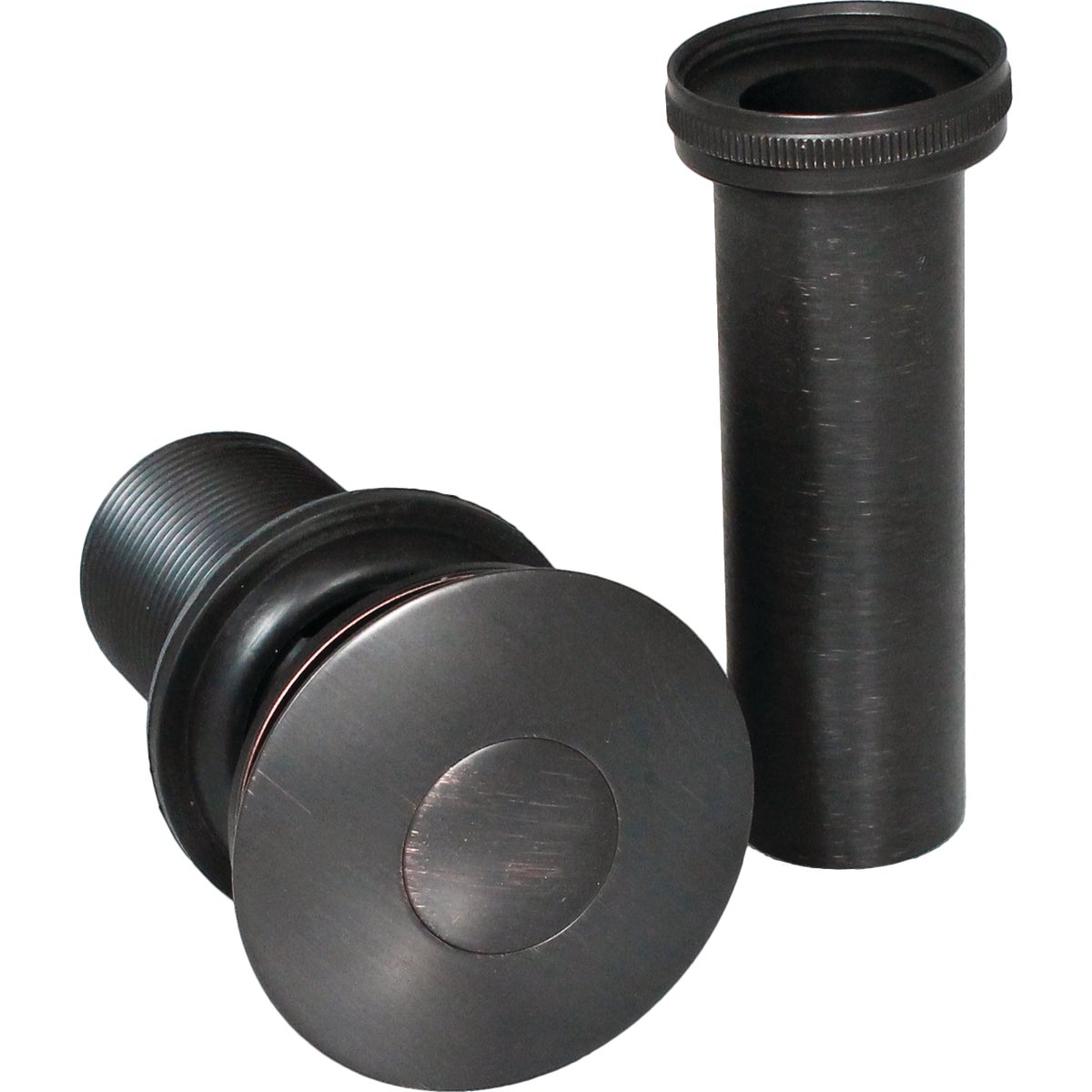 Keeney 1-1/4 In. Bronze Finished Brass Push Button Universal Bathroom Sink Drain Stopper Image 4