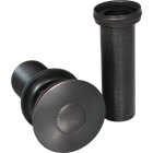 Keeney 1-1/4 In. Bronze Finished Brass Push Button Universal Bathroom Sink Drain Stopper Image 4