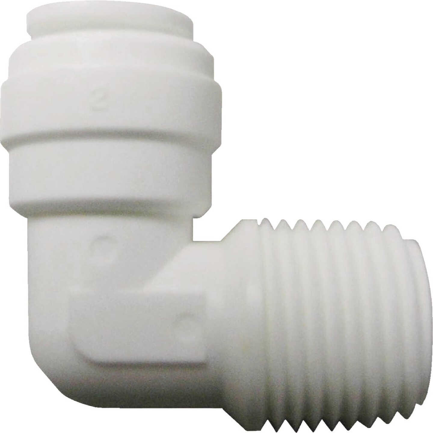 Watts Aqualock 1/4 In. OD x 1/4 In. MNPT 90 Deg. Push-to-Connect Plastic Elbow (1/4 Bend) Image 1