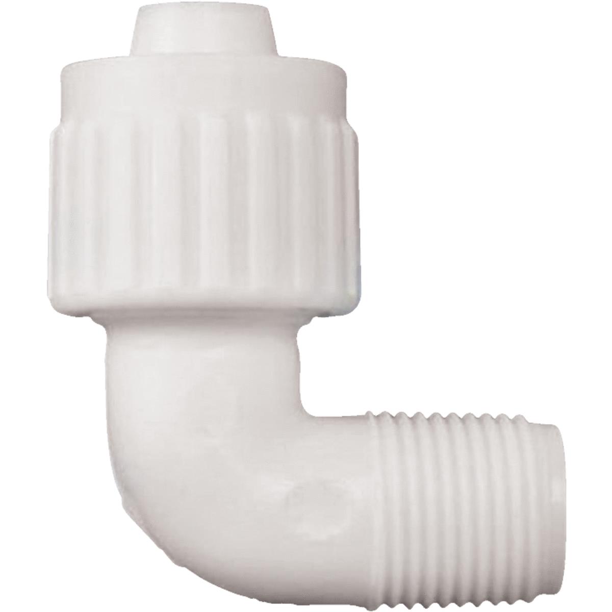 Flair-It 1/2 In. PEX x 3/8 In. MPT Plastic Compression Male PEX Elbow