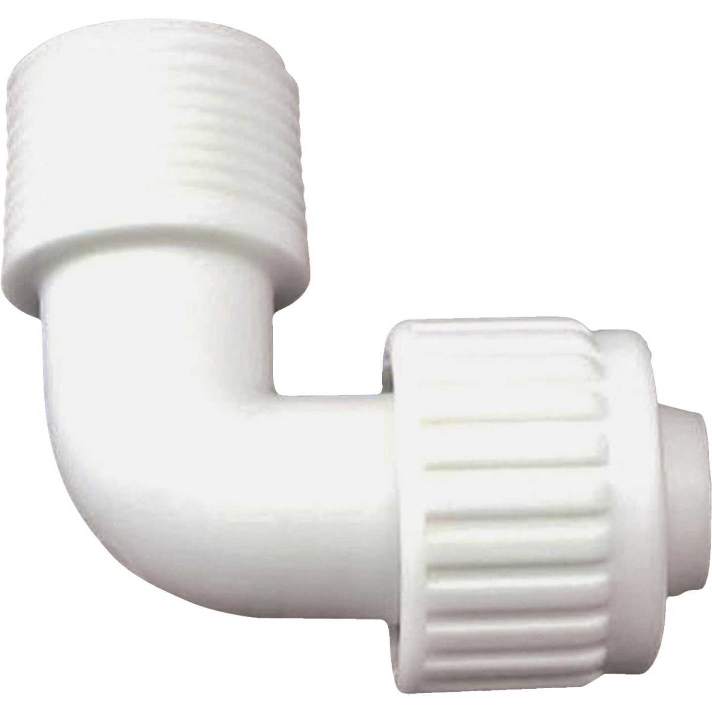 Flair-It 3/4 In. PEX x 3/4 In. MPT Plastic Compression Male PEX Elbow Image 1