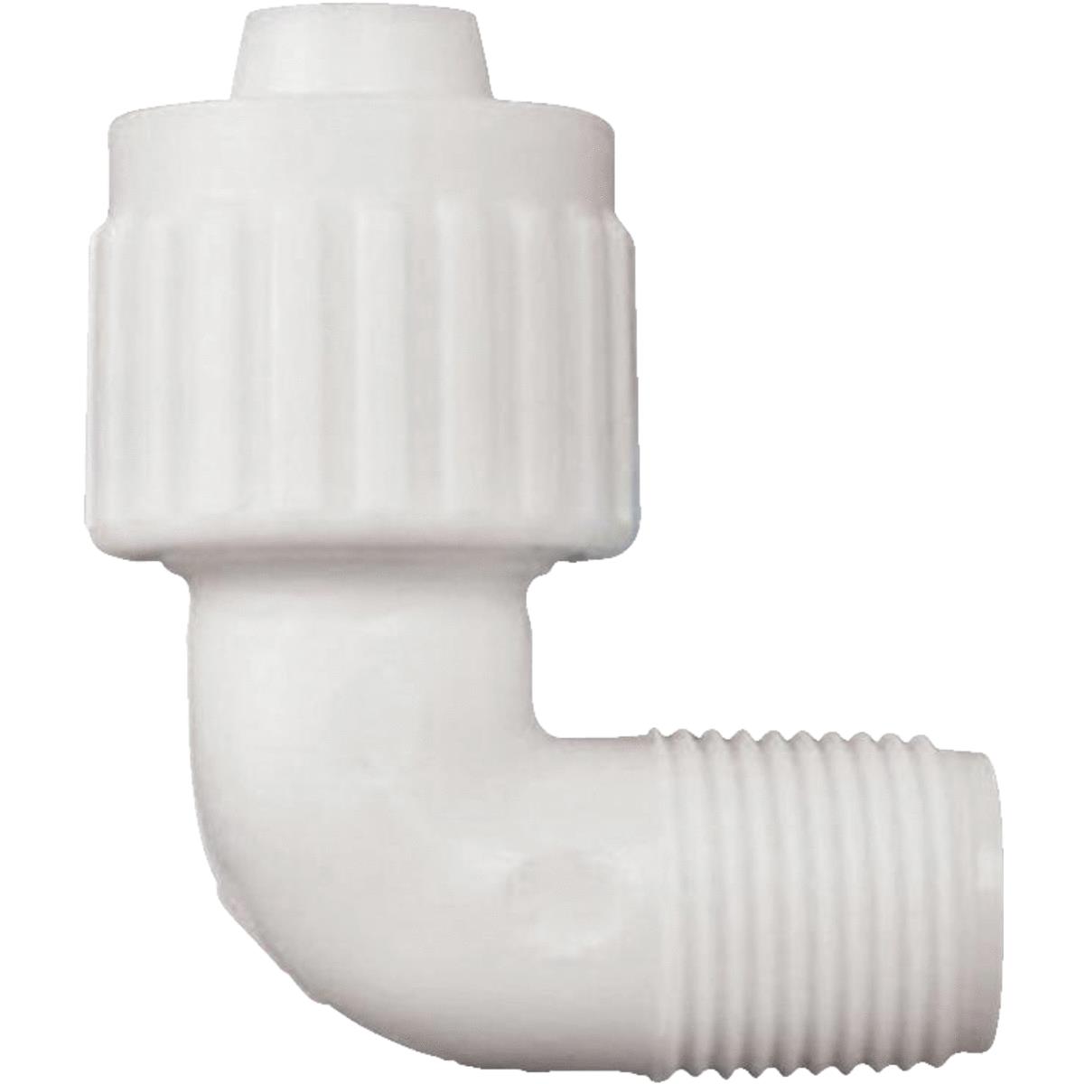 Flair-It 3/8 In. PEX x 1/2 In. MPT Plastic Compression Male PEX Elbow