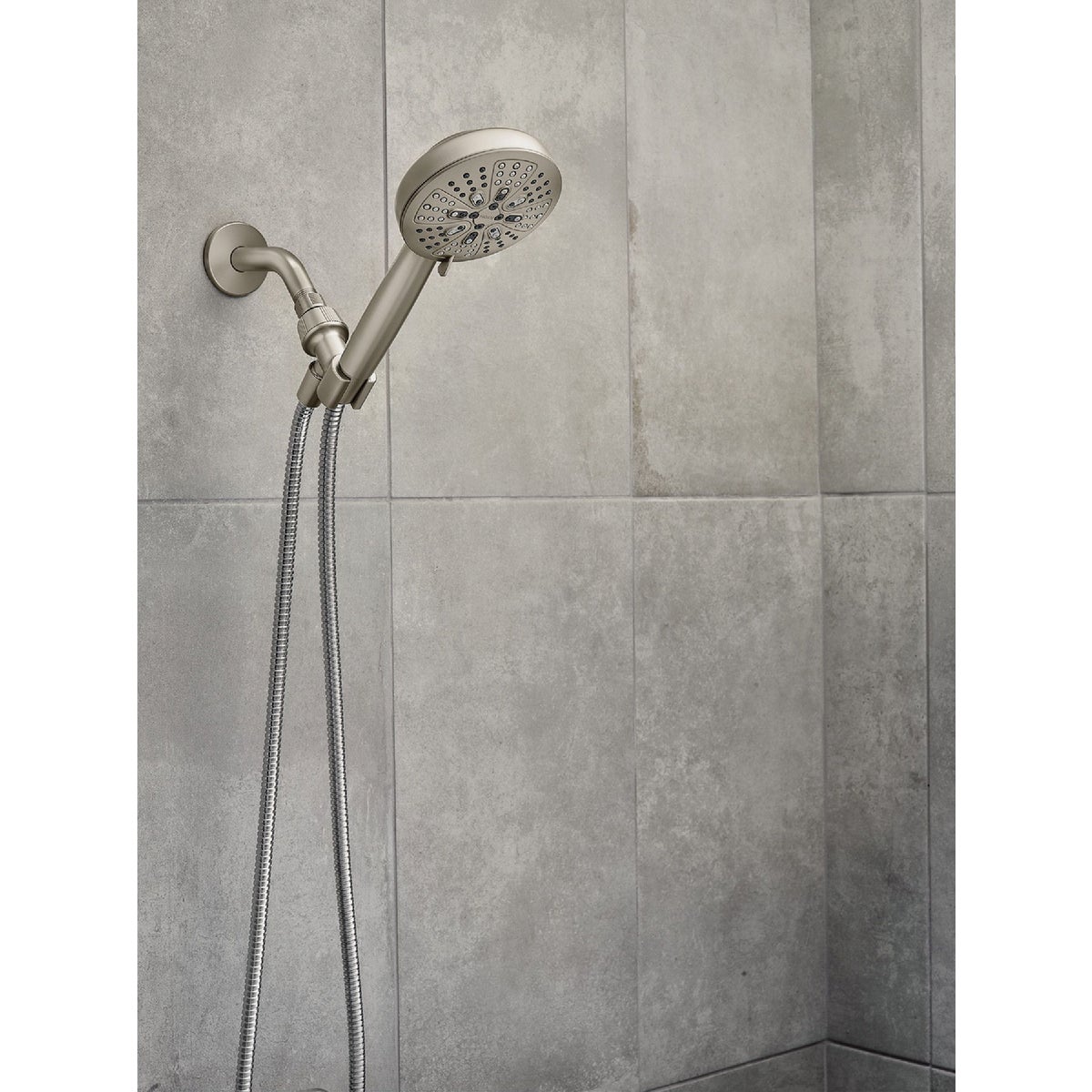 Moen Hydro Energetix 7-Spray Wall Mount Handheld Shower Head, Spot Resistant Brushed Nickel  Image 2