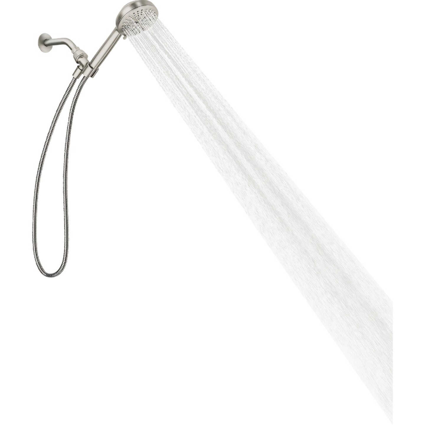 Moen Hydro Energetix 7-Spray Wall Mount Handheld Shower Head, Spot Resistant Brushed Nickel Image 1