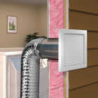 Imperial 4 In. White Galvanized Steel Dryer Wall Vent Cap Image 2