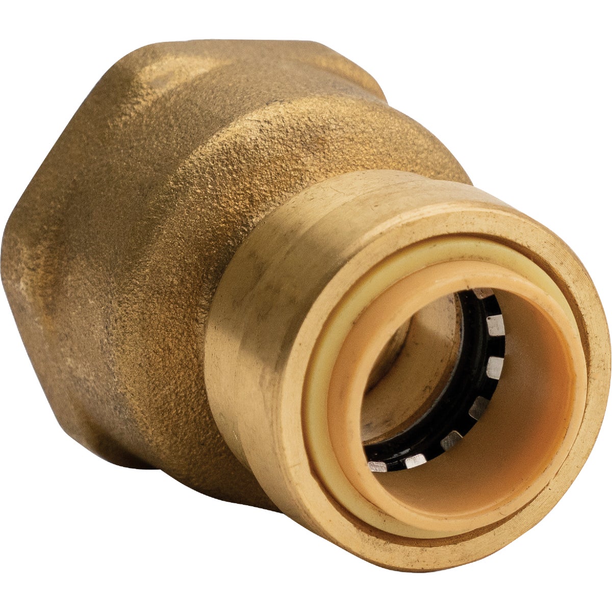 QuickFitting 1/2 In. Push-to-Connect x 3/4 In. FNPT Brass Reducing Female Adapter