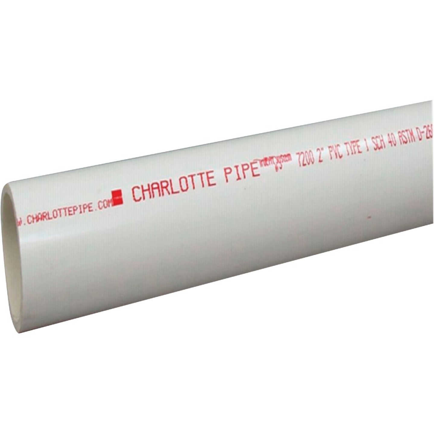 Charlotte Pipe 6 In. x 10 Ft. Schedule 40 PVC DWV/Pressure Dual Rated Pipe Image 1