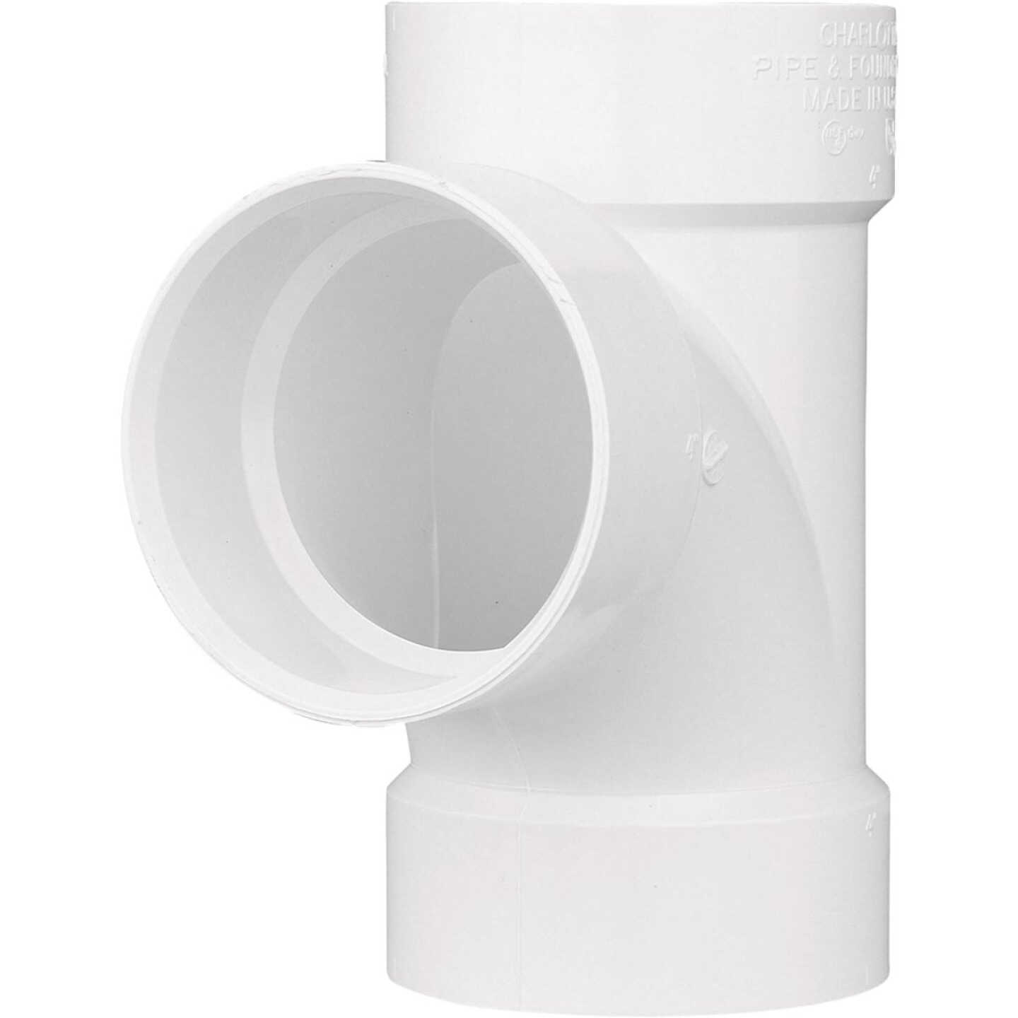 Charlotte Pipe 6 In. Schedule 40 Sanitary PVC Tee Image 1