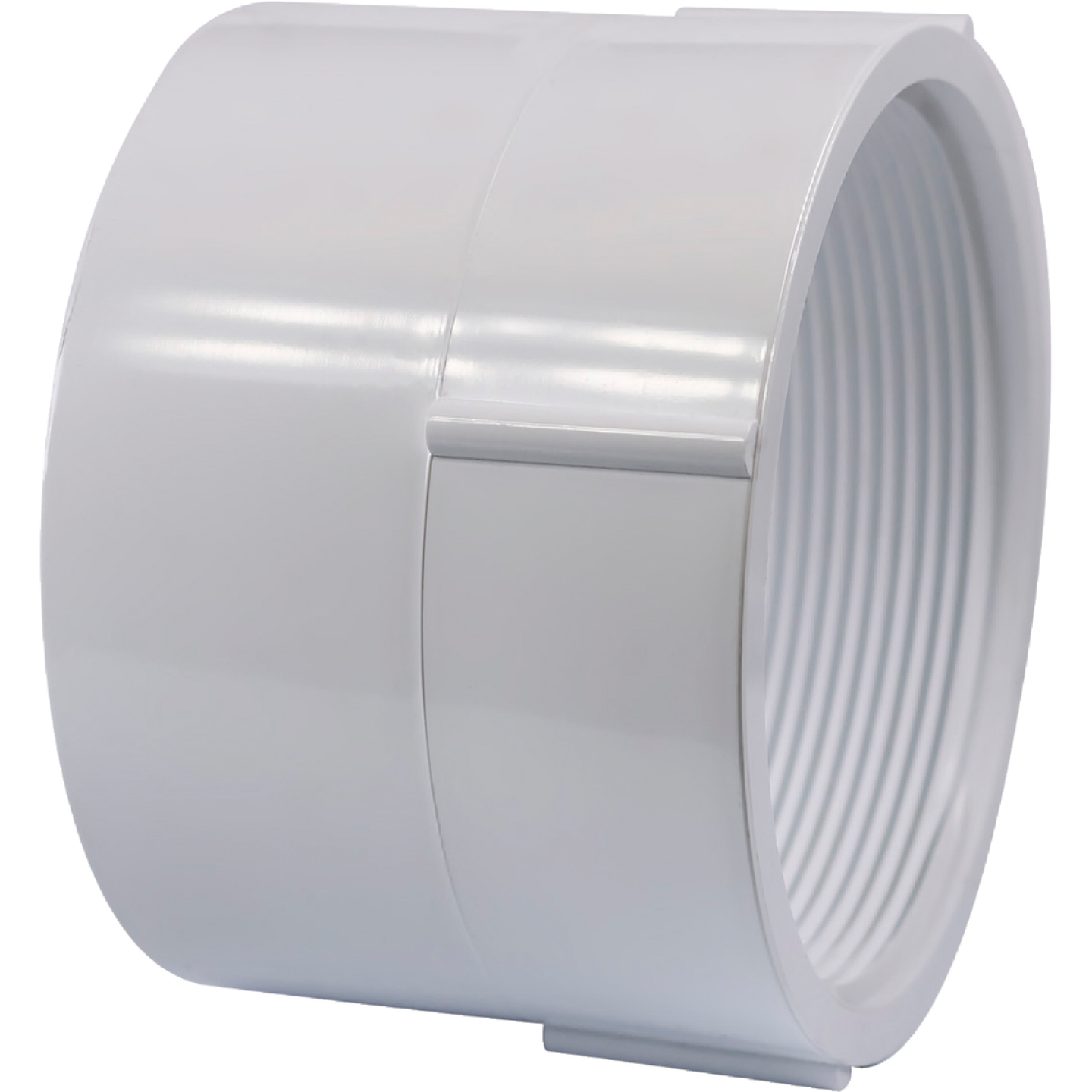 Charlotte Pipe 6 In. Hub x 6 In. FPT Schedule 40 DWV PVC Adapter Image 1