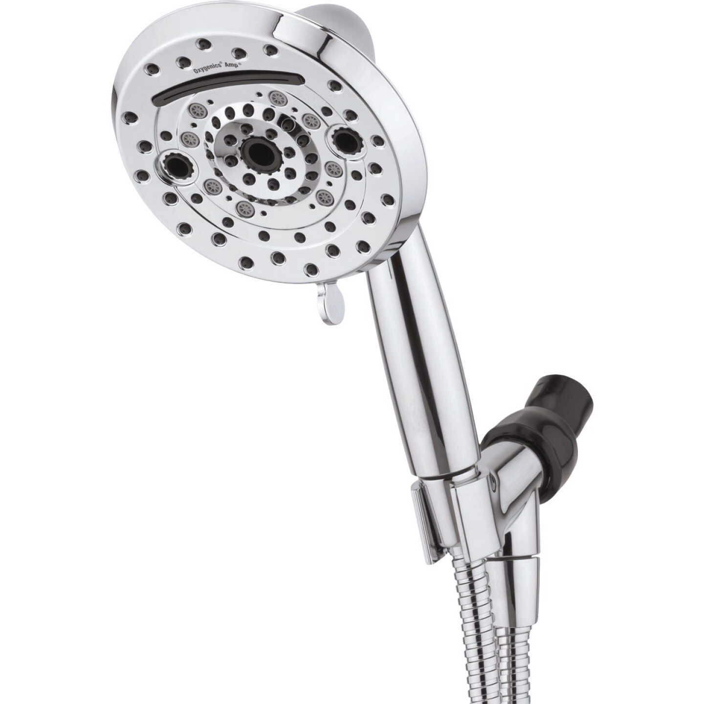 Oxygenics Amp 10-Spray 1.8 GPM Handheld Showerhead, Chrome Image 1