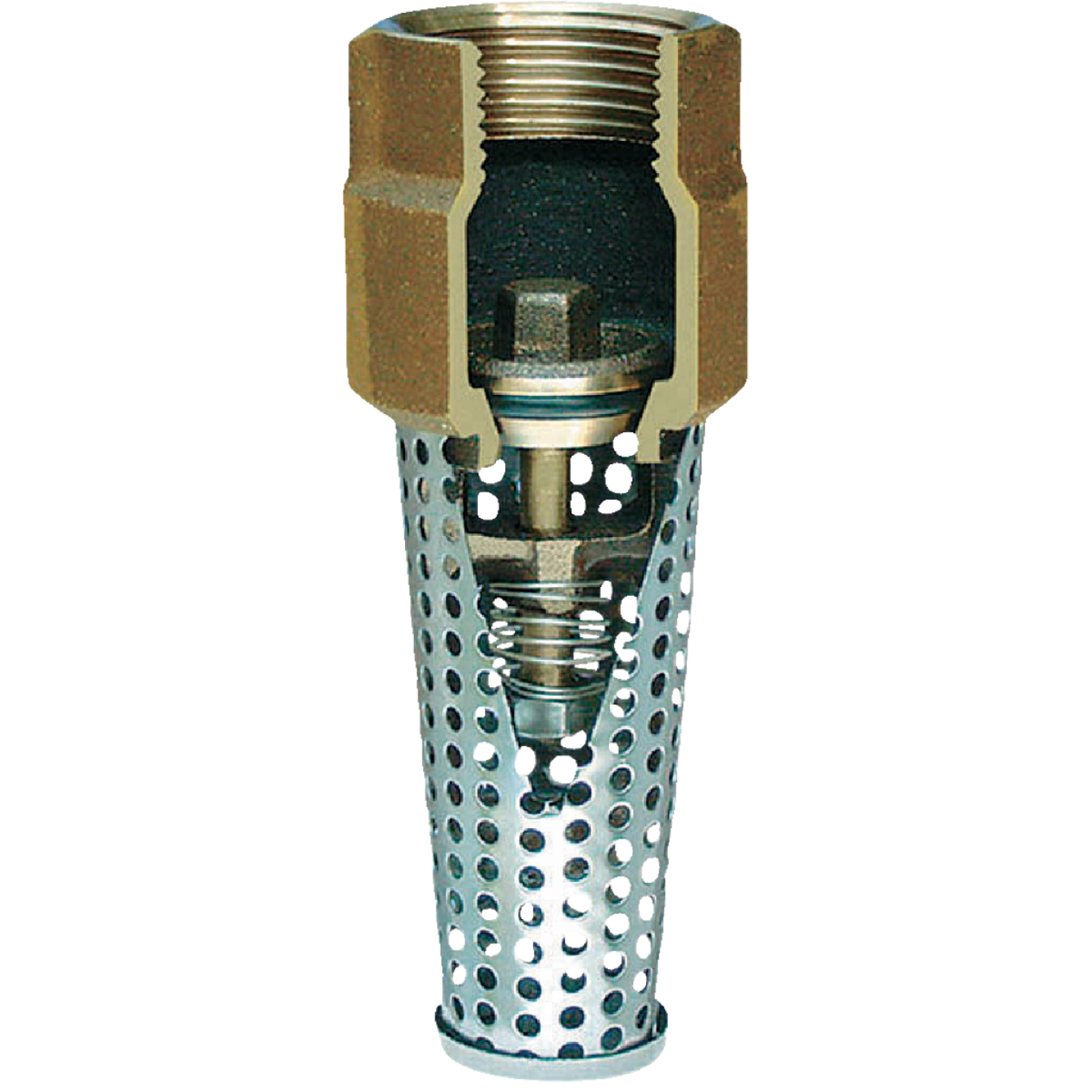 Simmons 1-1/4 In. Silicon Bronze Foot Valve, Lead Free Image 1