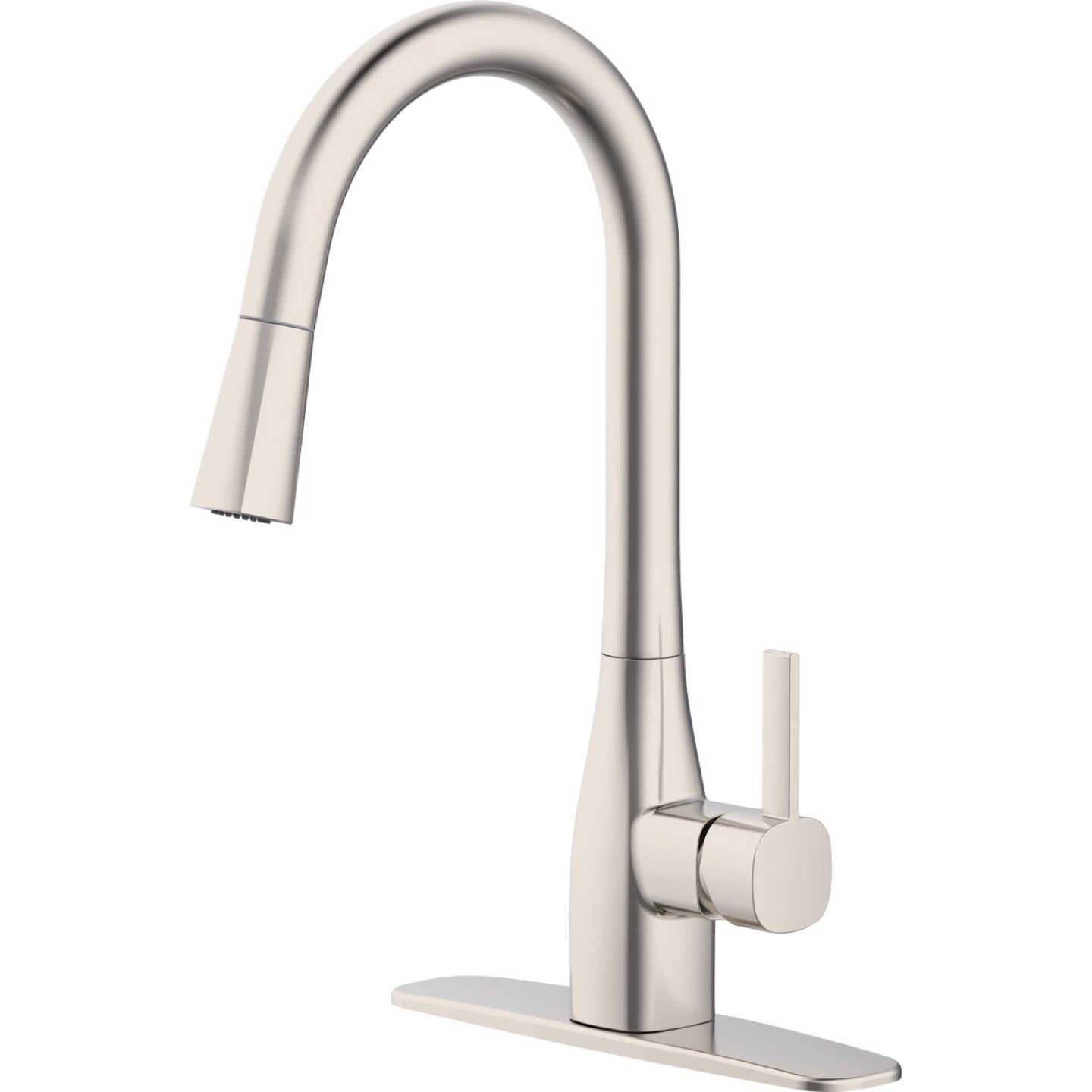 Home Impressions 1-Handle Pull-Down Kitchen Faucet, Brushed Nickel Image 1