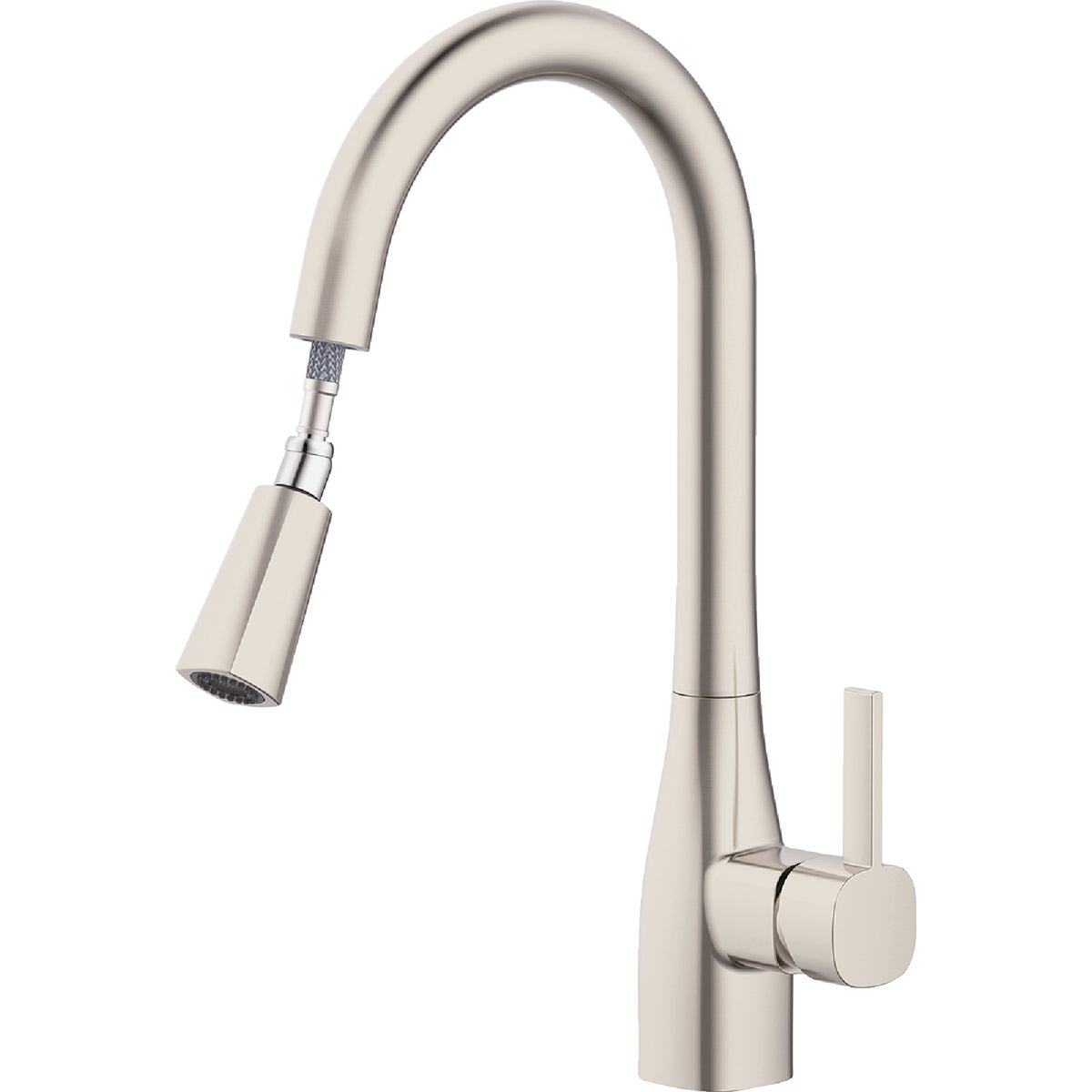 Home Impressions 1-Handle Pull-Down Kitchen Faucet, Brushed Nickel Image 4