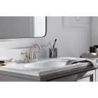 Peerless Elmhurst Brushed Nickel 2-Handle Lever 4 In. Centerset Spout Bathroom Faucet Image 3